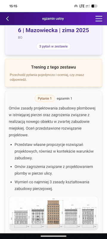 lista pytań