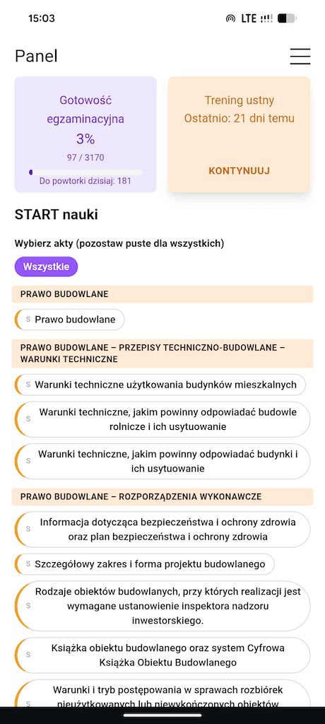 telefon z panelem użytkownika aplikacji